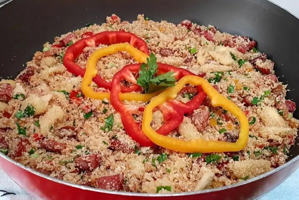 Farofa de natal fácil e rápida perfeita para rechear e servir com peru chester e frango Farofa de natal fácil e rápida perfeita para rechear e servir com peru chester e frango