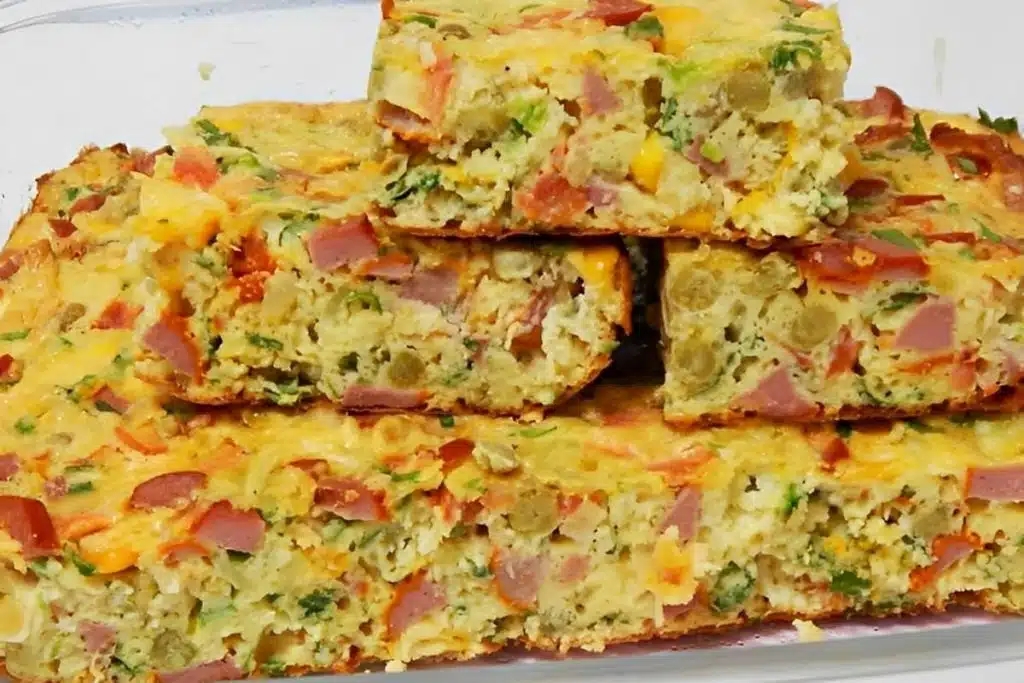 Omelete de forno que vale por uma refeição delicioso e muito fácil de preparar